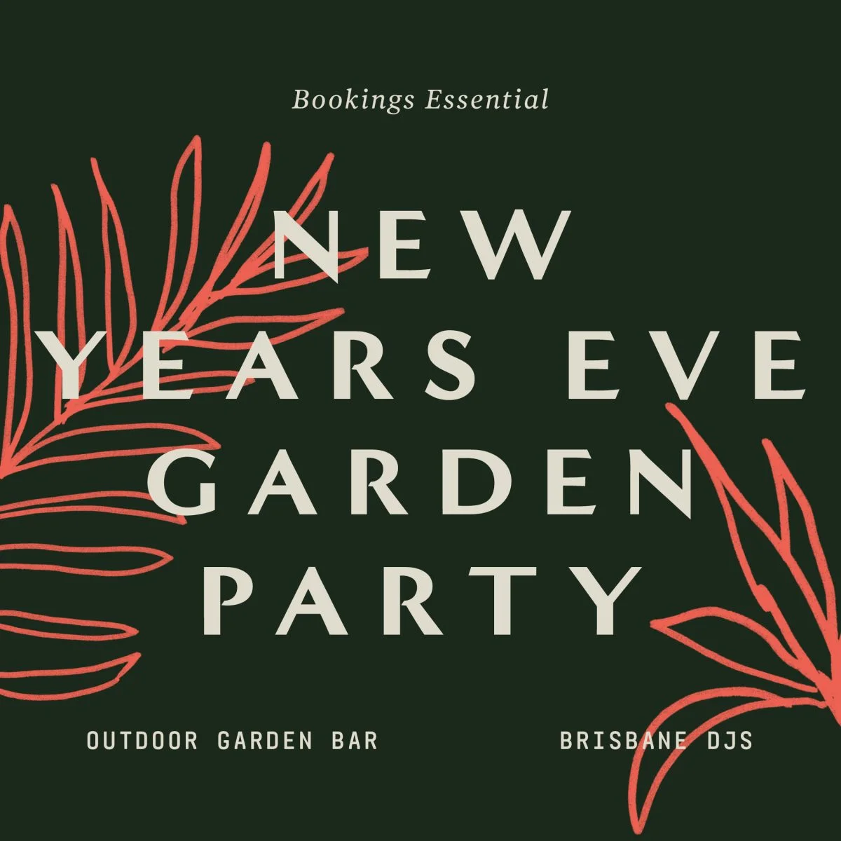 New Years Eve Garden Party